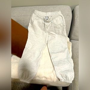 Grey/ Gray TNA cozy fleece sweatpants from Aritzia size small